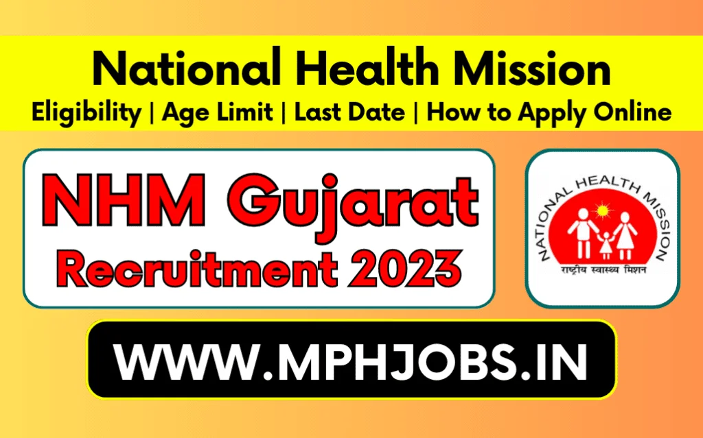 NHM Gujarat Recruitment 2023